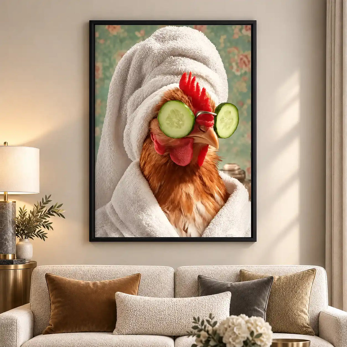 Chicken Spa Day Wall Art 5