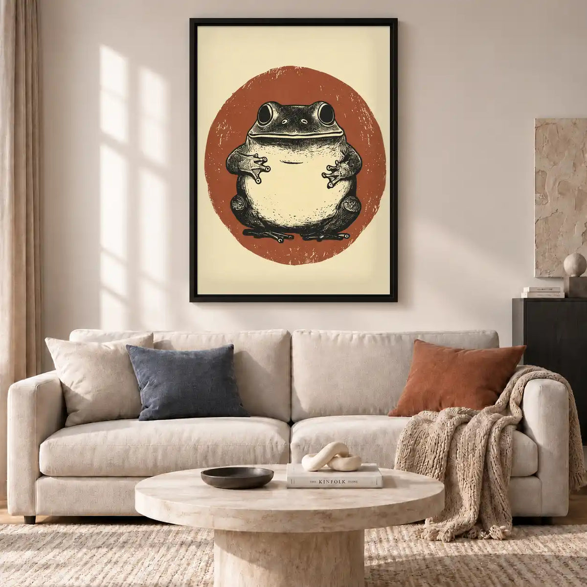 Chubby Frog Portrait Wall Art 2