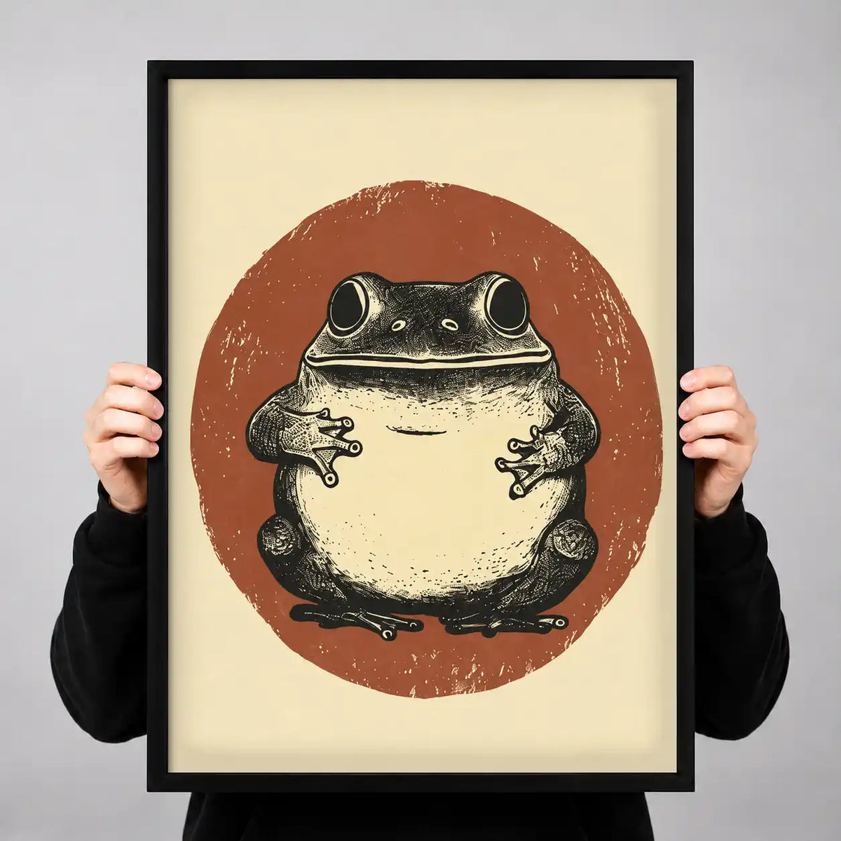 Chubby Frog Portrait Wall Art 3