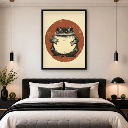 Chubby Frog Portrait Wall Art 4
