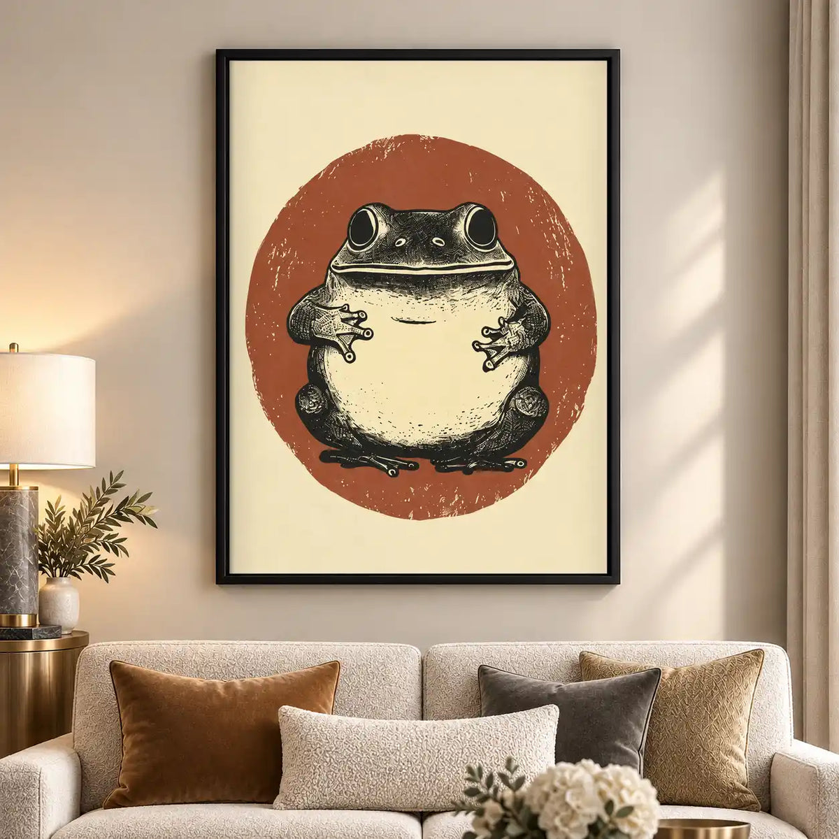 Chubby Frog Portrait Wall Art 5