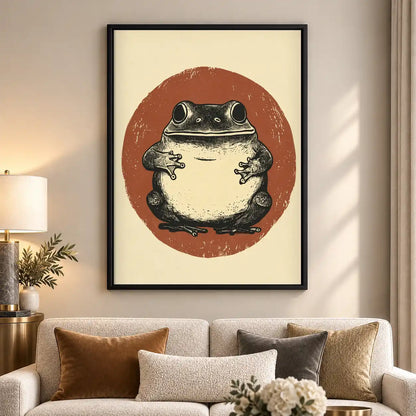 Chubby Frog Portrait Wall Art 5