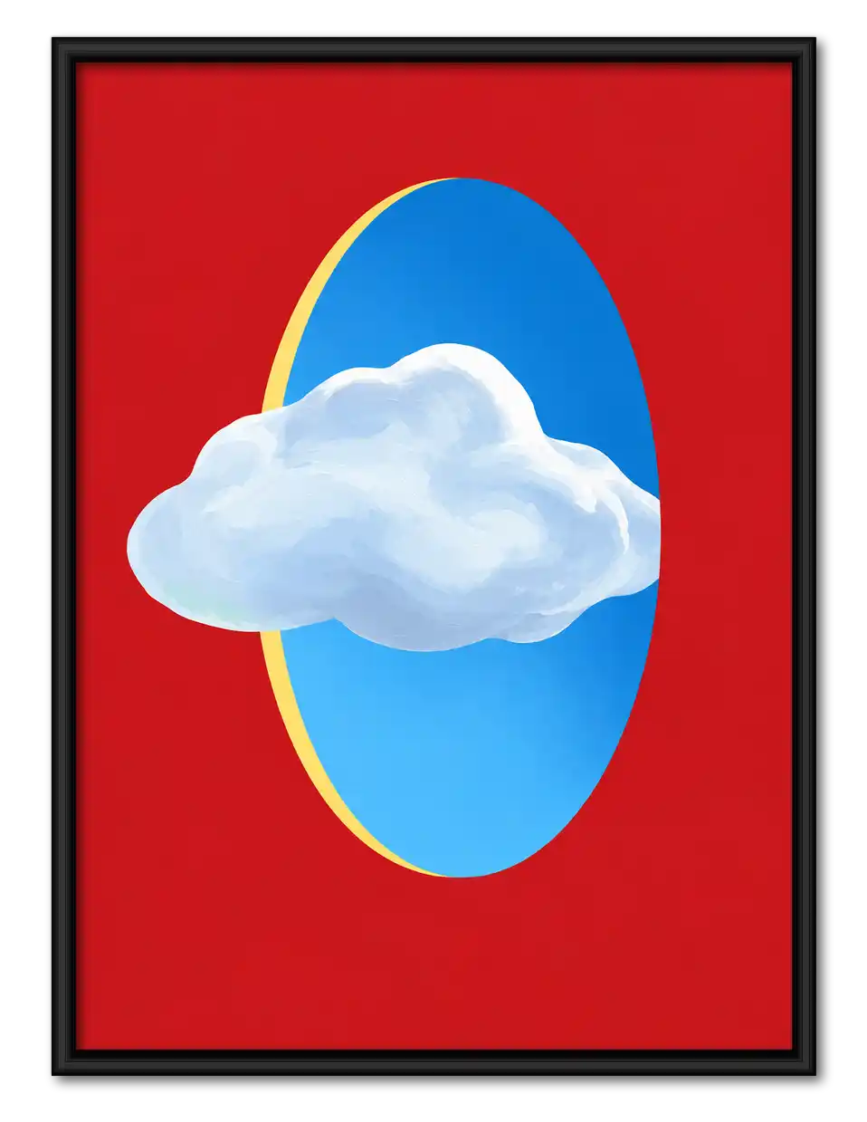 Cloud Passing Blue Portal Wall Art 1