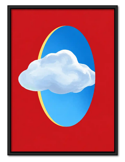 Cloud Passing Blue Portal Wall Art 1