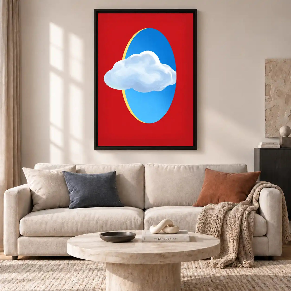 Cloud Passing Blue Portal Wall Art 2