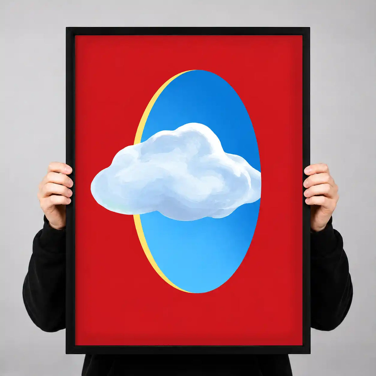 Cloud Passing Blue Portal Wall Art 3
