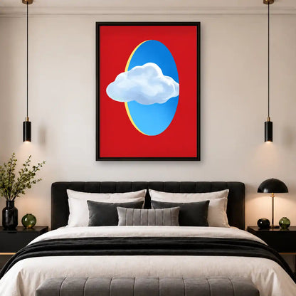 Cloud Passing Blue Portal Wall Art 4