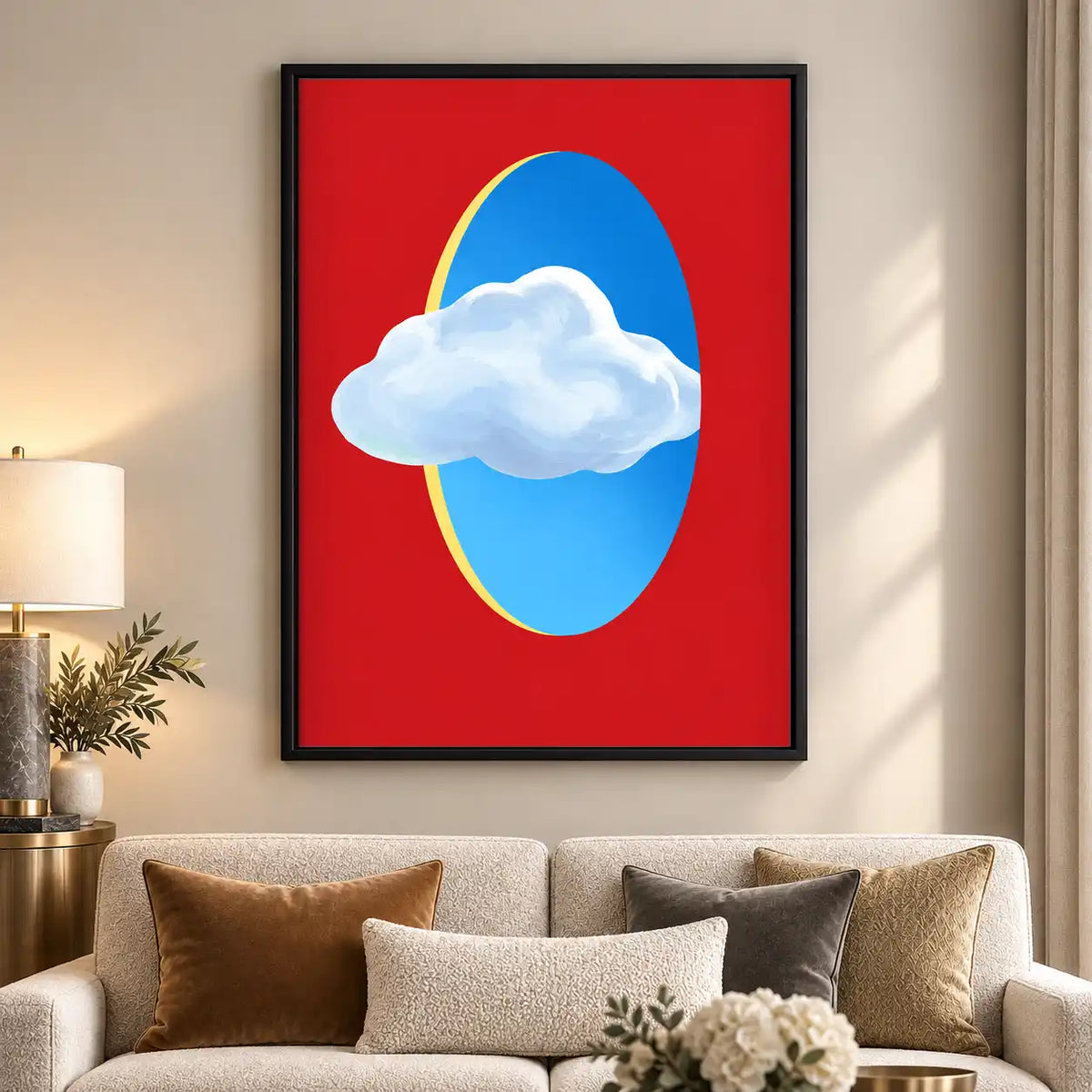 Cloud Passing Blue Portal Wall Art 5