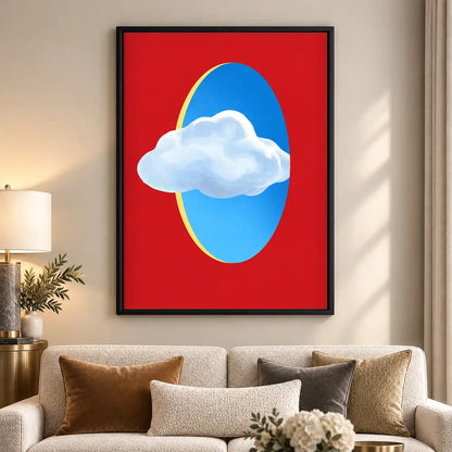 Cloud Passing Blue Portal Wall Art 5