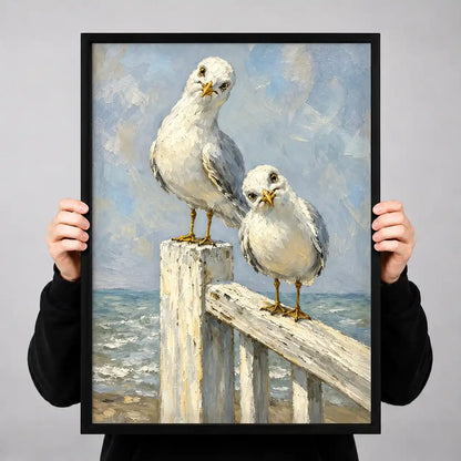 Coastal Seagull Pair Wall Art 3