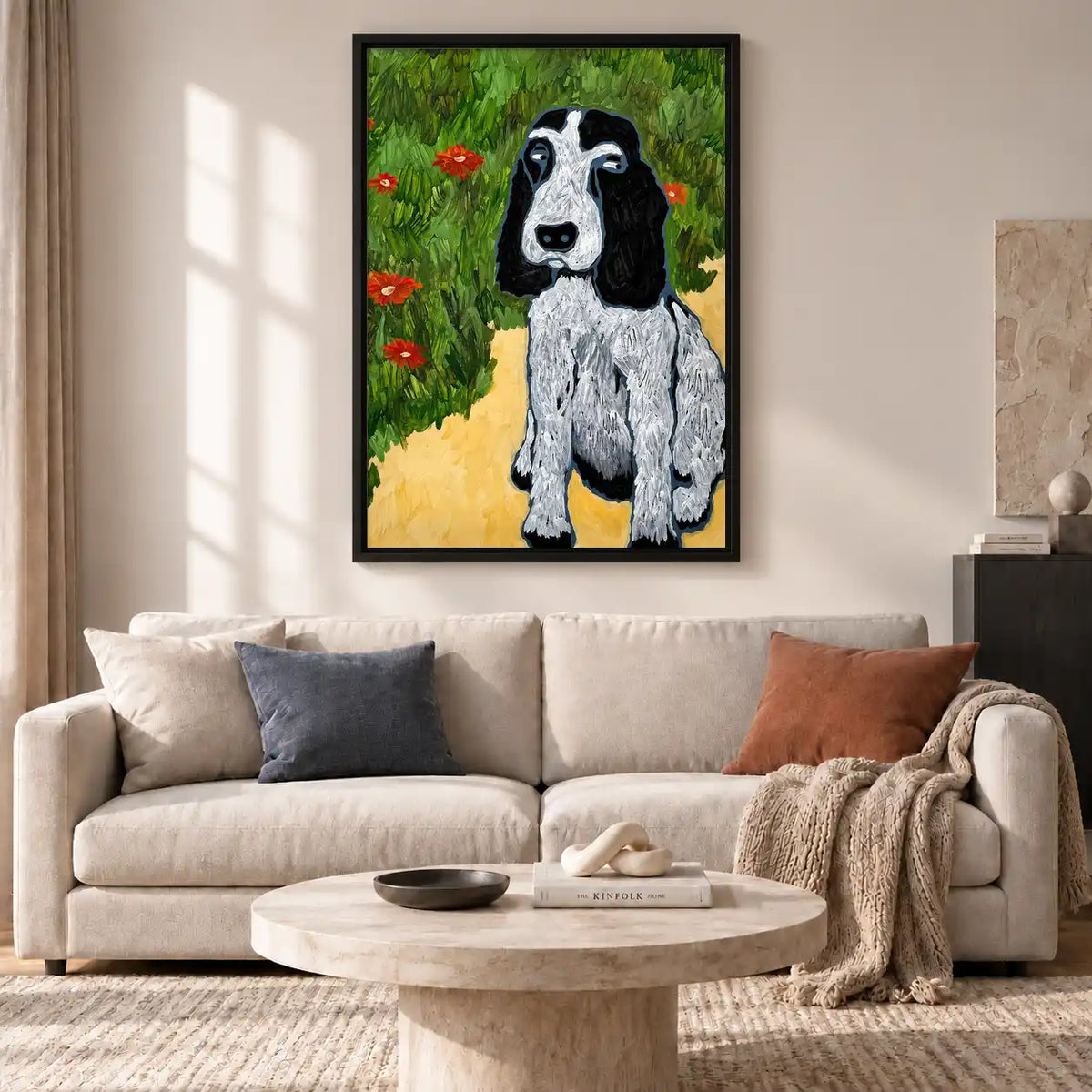 Cocker Spaniel In Poppy Garden Wall Art 2