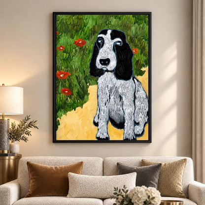 Cocker Spaniel In Poppy Garden Wall Art 5