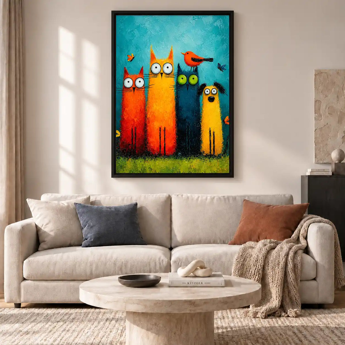Colorful Big Eyed Pet Crew Wall Art 2