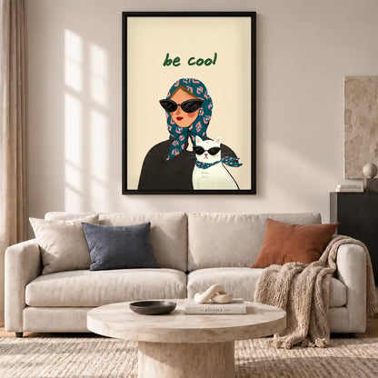 Cool Cat Duo Wall Art 2