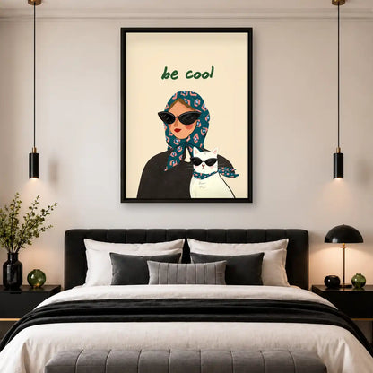 Cool Cat Duo Wall Art 4