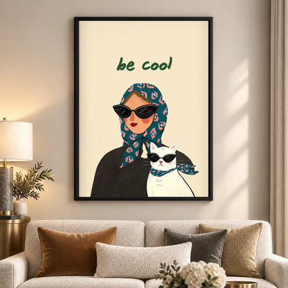 Cool Cat Duo Wall Art 5