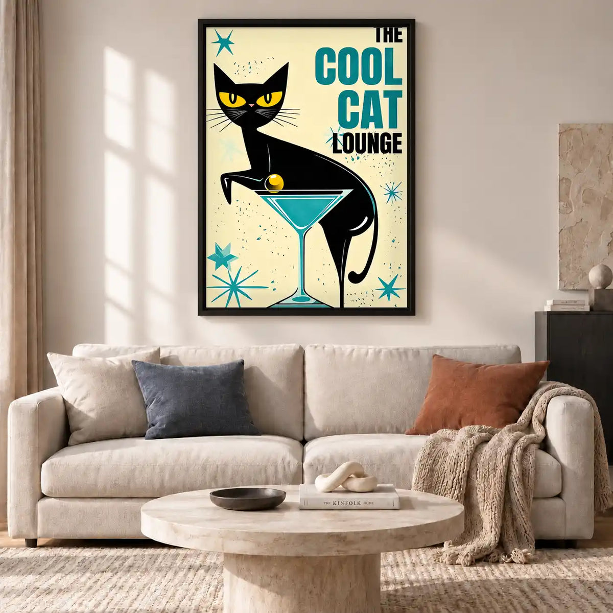 Cool Cat Martini Lounge Wall Art 2