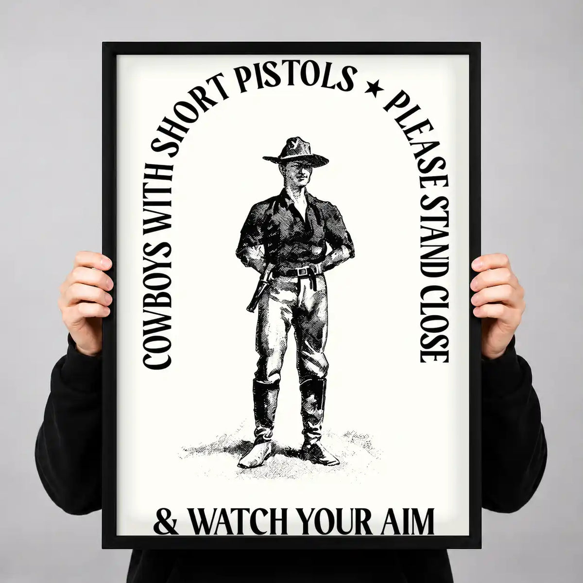 Cowboys Watch Your Aim Wall Art 3
