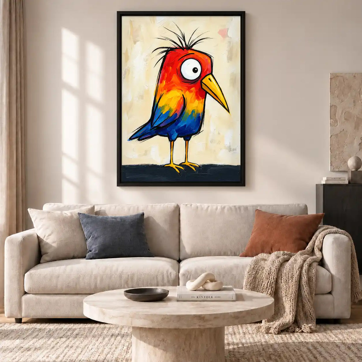 Crazy Rainbow Bird Wall Art 2