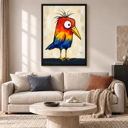 Crazy Rainbow Bird Wall Art 2