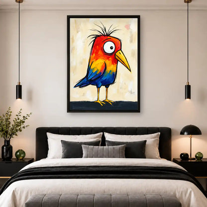 Crazy Rainbow Bird Wall Art 4
