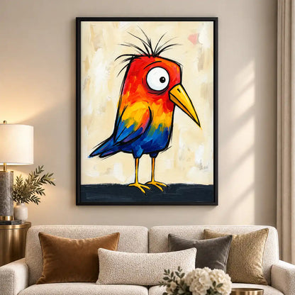 Crazy Rainbow Bird Wall Art 5