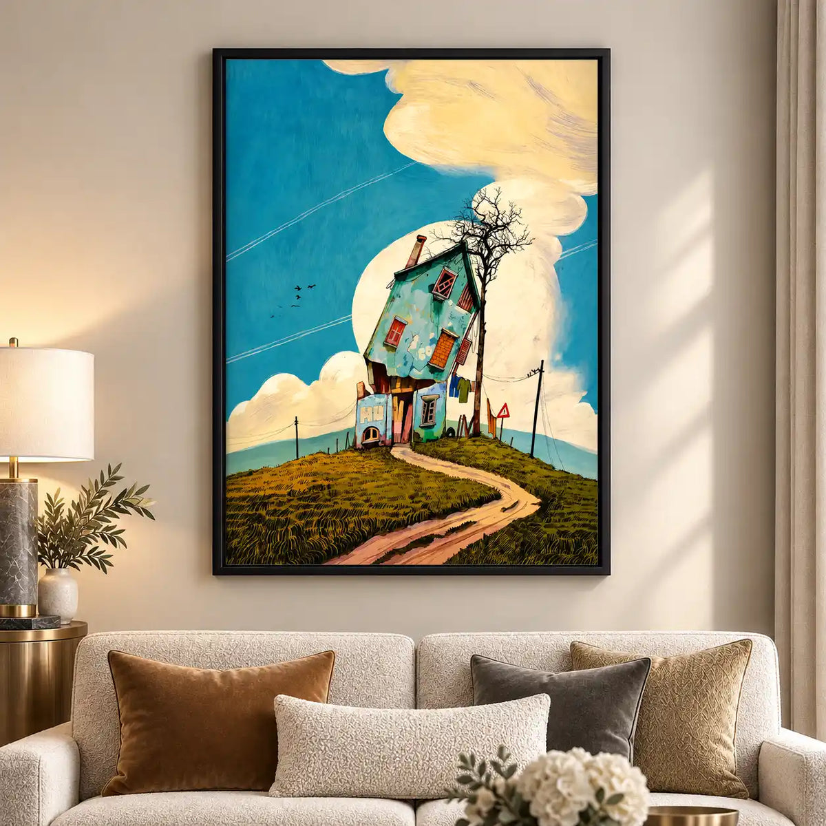 Crooked Hilltop Cottage Wall Art 5
