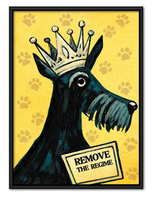 Crowned Terrier Rebellion Wall Art
