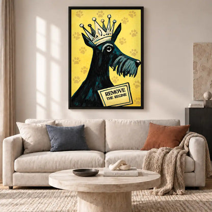 Crowned Terrier Rebellion Wall Art 2