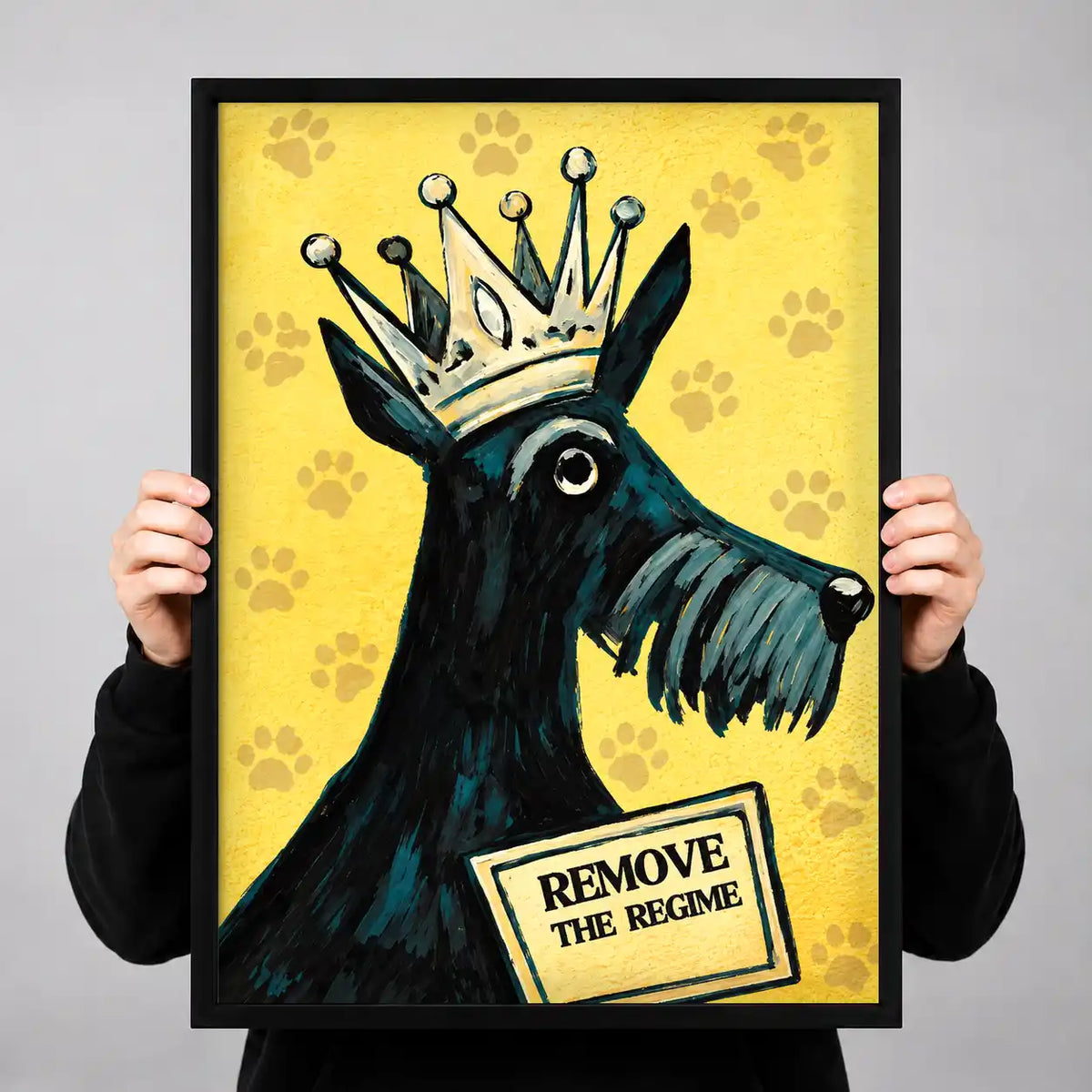 Crowned Terrier Rebellion Wall Art 3
