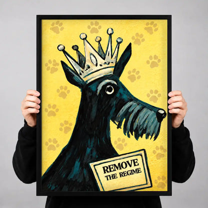 Crowned Terrier Rebellion Wall Art 3