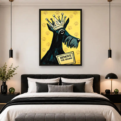 Crowned Terrier Rebellion Wall Art 4