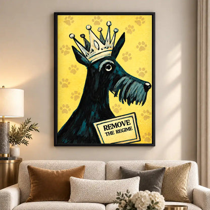 Crowned Terrier Rebellion Wall Art 5