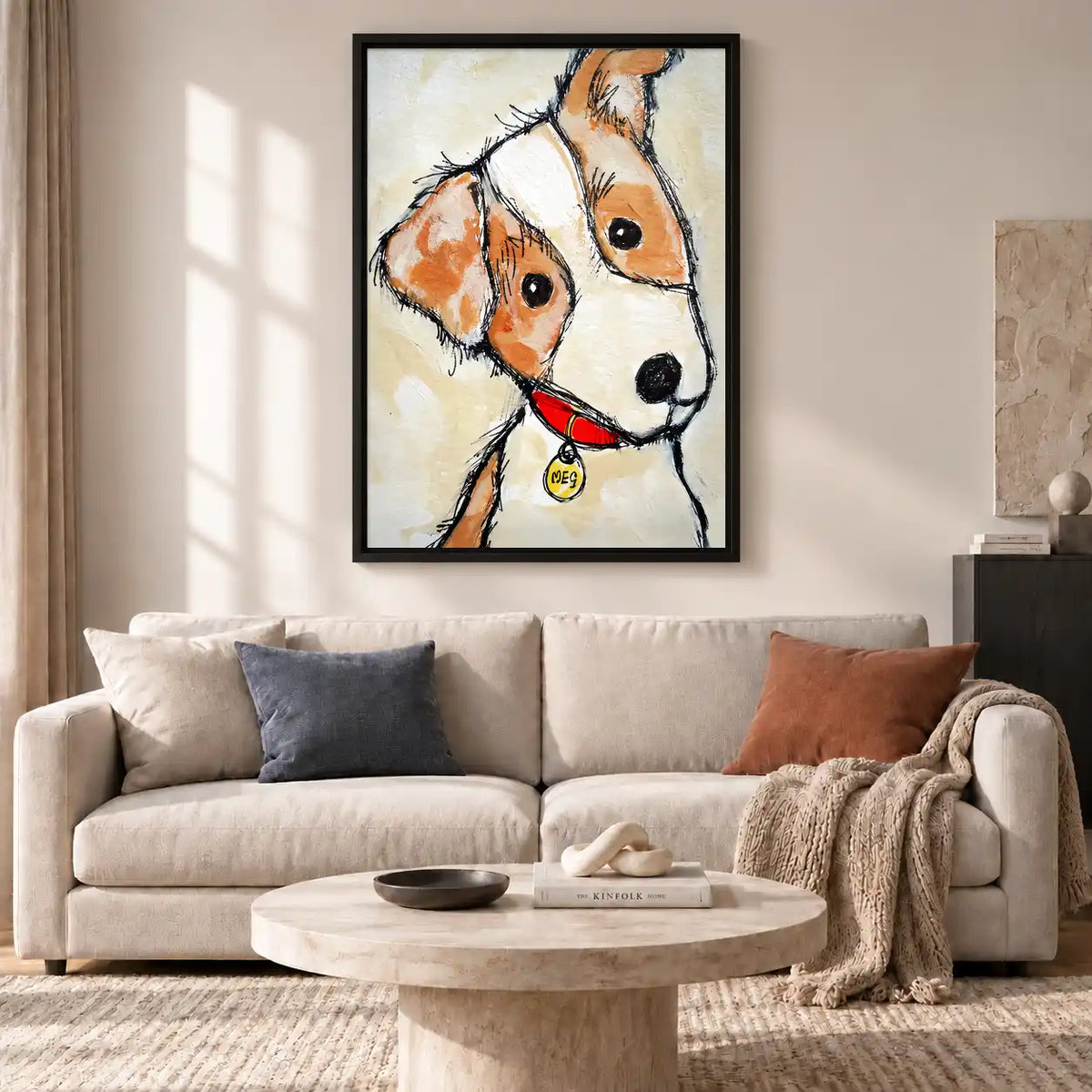 Curious Tilted Head Dog Wall Art 2