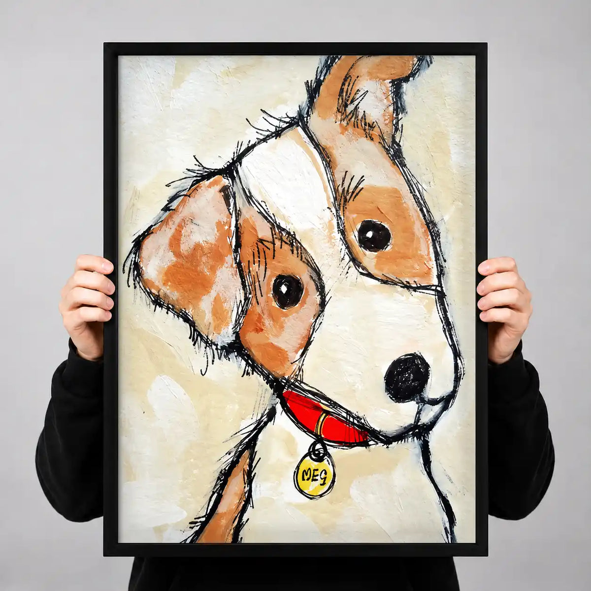 Curious Tilted Head Dog Wall Art 3