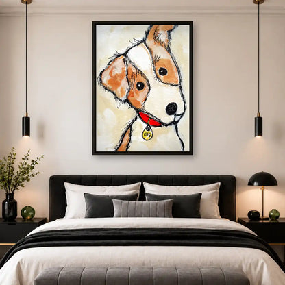 Curious Tilted Head Dog Wall Art 4