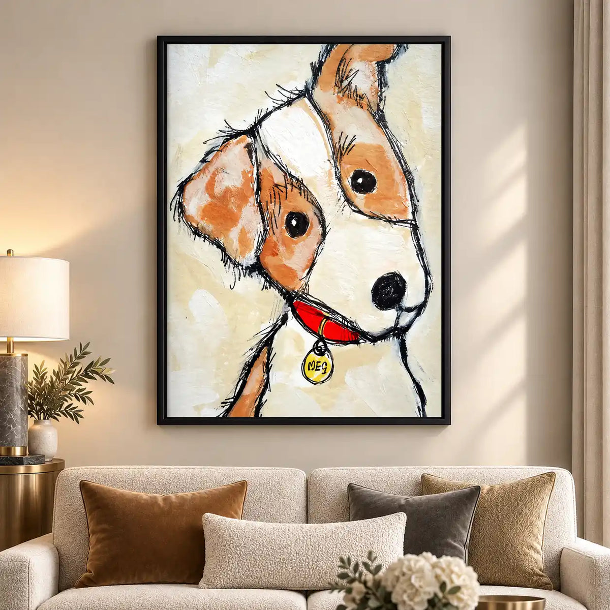 Curious Tilted Head Dog Wall Art 5