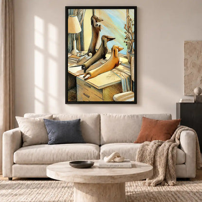 Dachshund Trio At Home Wall Art 2