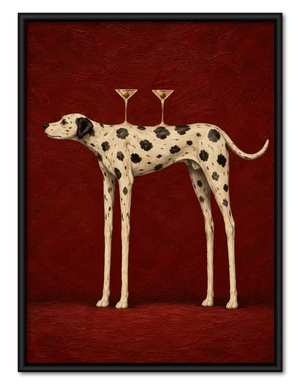 Dalmatian Balancing Martinis Wall Art