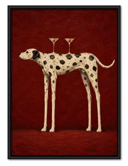 Dalmatian Balancing Martinis Wall Art