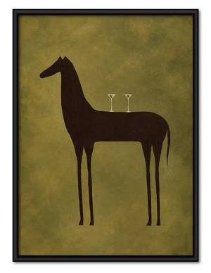 Dark Horse Martini Still Life Wall Art