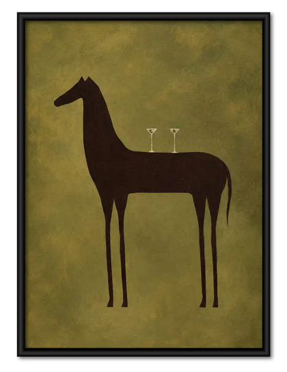 Dark Horse Martini Still Life Wall Art