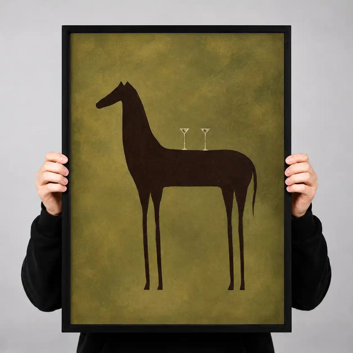Dark Horse Martini Still Life Wall Art 3