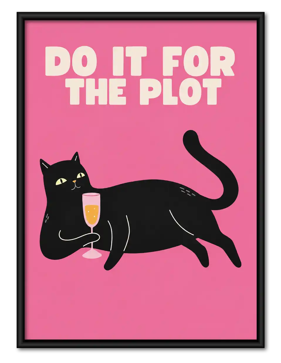 Do It For The Plot Cat Wall Art 1