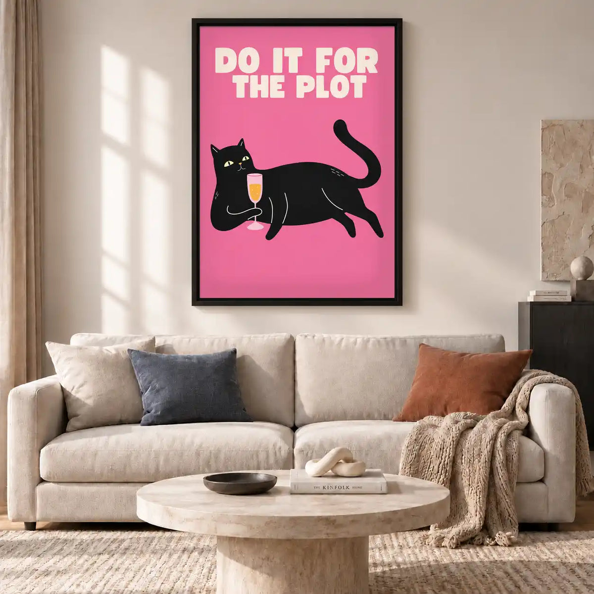 Do It For The Plot Cat Wall Art 2