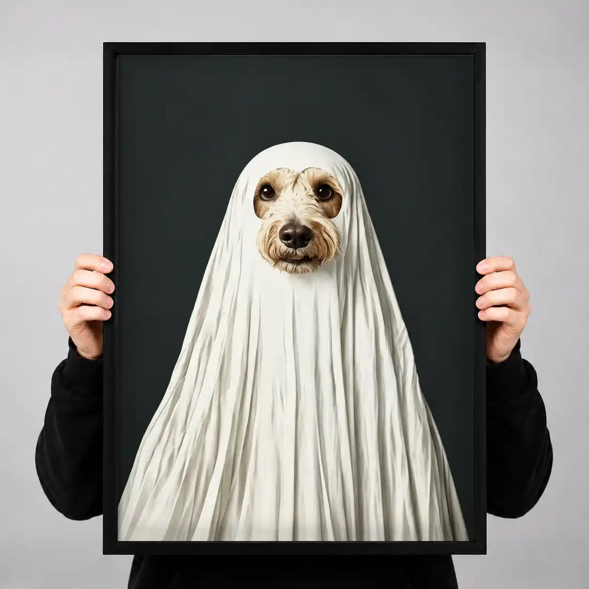 Dog Dressed As Ghost Wall Art 3