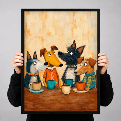 Dogs Coffee Club Wall Art 3