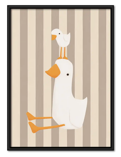 Duck And Duckling Stack Wall Art