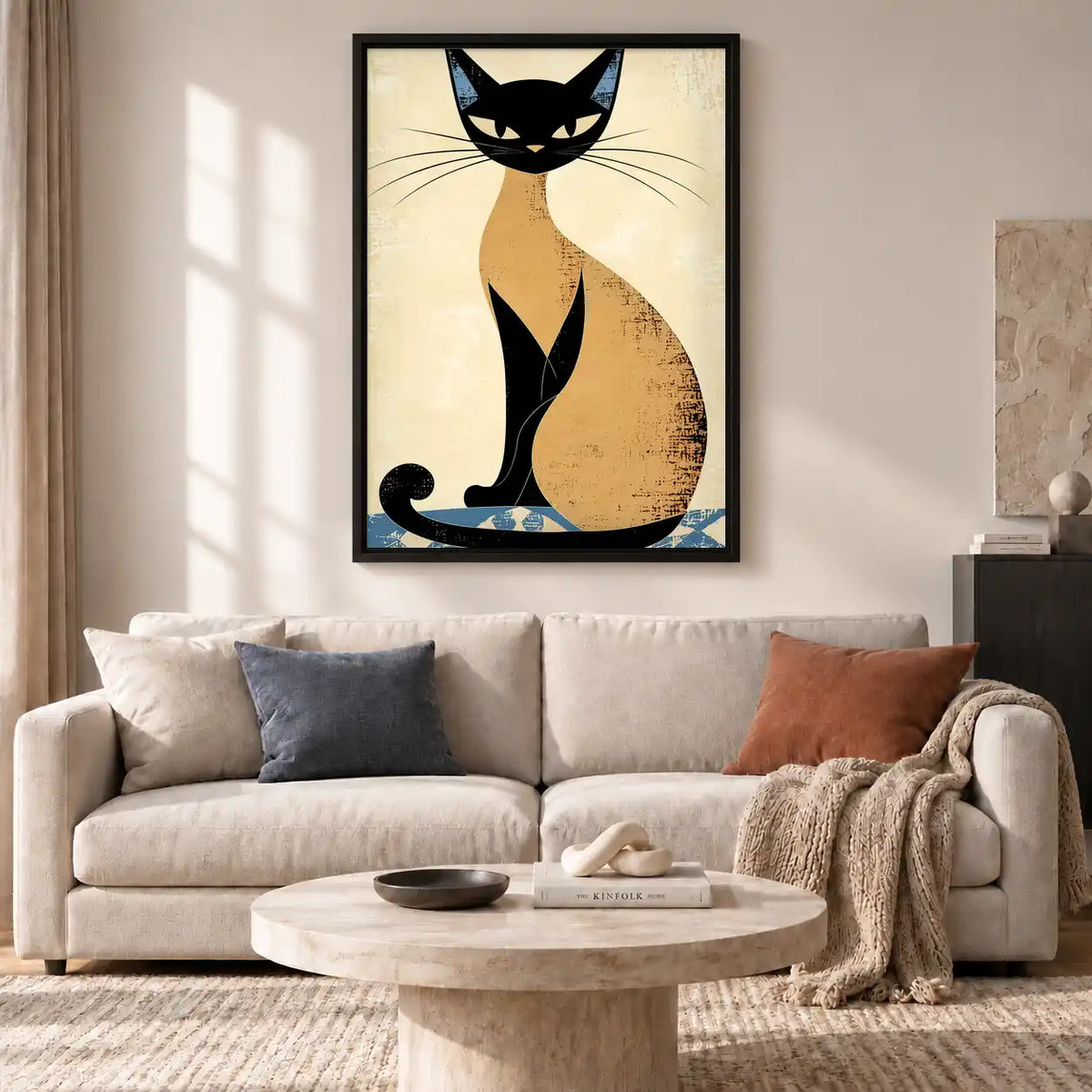 Elegant Siamese Cat Wall Art 2