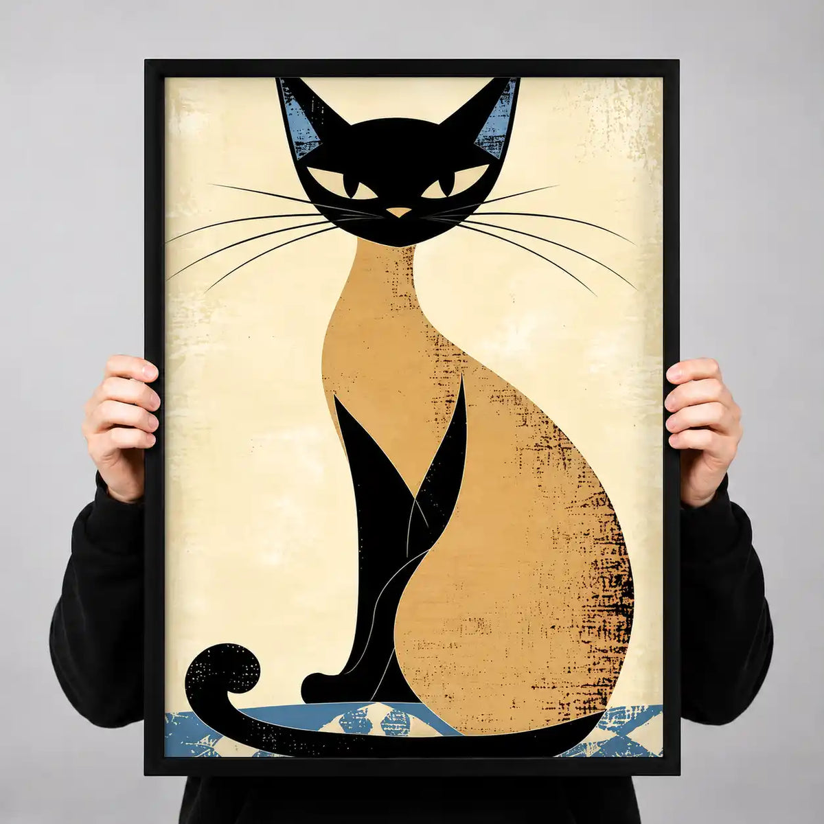 Elegant Siamese Cat Wall Art 3